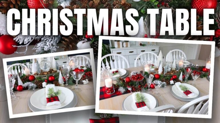 Simple Christmas Table Decorations Ideas